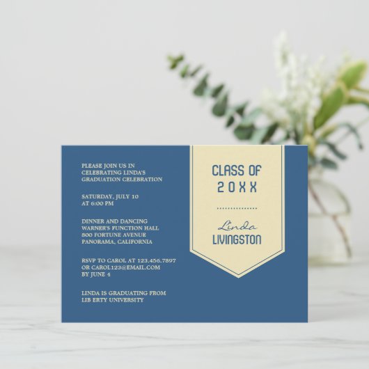 Afstuderen gestolen kaart (Staand voorkant)