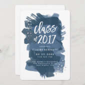 Afstuderen, geverfd, klasse van het Afstuderen van Aankondiging (Voorkant / Achterkant)