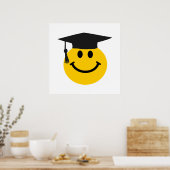 Afstuderen gezicht met afstuderen pet poster (Keuken)