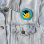 Afstuderen gezicht ronde button 5,7 cm (In situ)