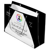 Afstuderen Gift Bag Waterverf Kijk HAMbyWG Groot Cadeauzakje (Voorkant Gekanteld)