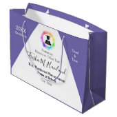 Afstuderen Gift Bag Waterverf Kijk HAMbyWG Groot Cadeauzakje (Achterkant Gekanteld)