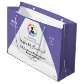 Afstuderen Gift Bag Waterverf Kijk HAMbyWG Groot Cadeauzakje (Voorkant Gekanteld)