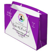 Afstuderen Gift Bag Waterverf Kijk HAMbyWG Groot Cadeauzakje (Achterkant Gekanteld)