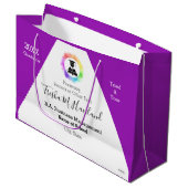 Afstuderen Gift Bag Waterverf Kijk HAMbyWG Groot Cadeauzakje (Voorkant Gekanteld)