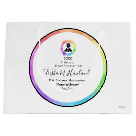 Afstuderen Gift Bag Waterverven HAMbyWG Groot Cadeauzakje