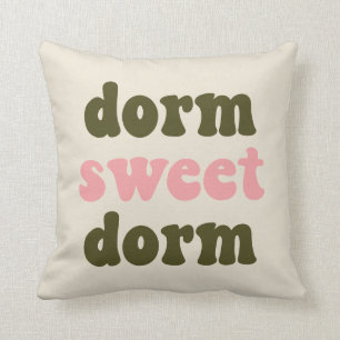 Afstuderen Gift Colorful Dorm Quote Pink Green Kussen