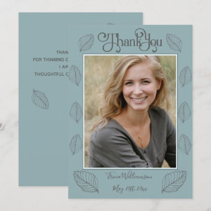 Afstuderen Gift Dank u Kaart Afstudeerder Foto Por