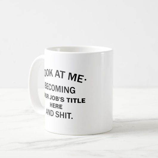 Afstuderen Gift Funny Afstudeerder Middelbare Scho Koffiemok (Voorkant links)