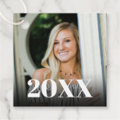 Afstuderen Gift Label, Klasse 2022, Foto Bedankjes Labels (Voorkant)