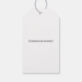 Afstuderen Gift Label, Klasse 2022 Label, Kraft Cadeaulabel (Achterkant)