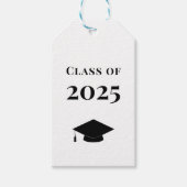Afstuderen Gift Label, Klasse van 2025 Label, Kraf Cadeaulabel (Voorkant)