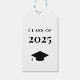 Afstuderen Gift Label, Klasse van 2025 Label, Kraf Cadeaulabel