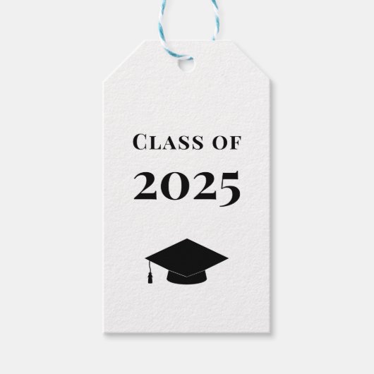 Afstuderen Gift Label, Klasse van 2025 Label, Kraf Cadeaulabel (Voorkant)