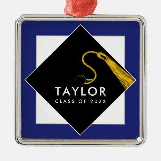 Afstuderen Gift Metalen Ornament (Voorkant)