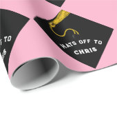 Afstuderen Gift Pink Cadeaupapier (Rol Hoek)