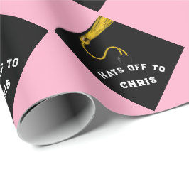 Afstuderen Gift Pink Cadeaupapier