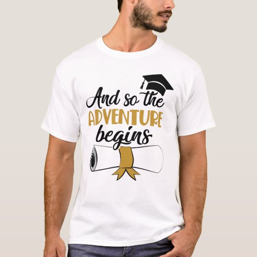 Afstuderen Gift voor hem haar T-shirt (Voorkant)