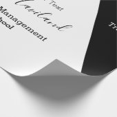 Afstuderen Gift Wrap Lila en White HAMbyWG Cadeaupapier (Hoek)