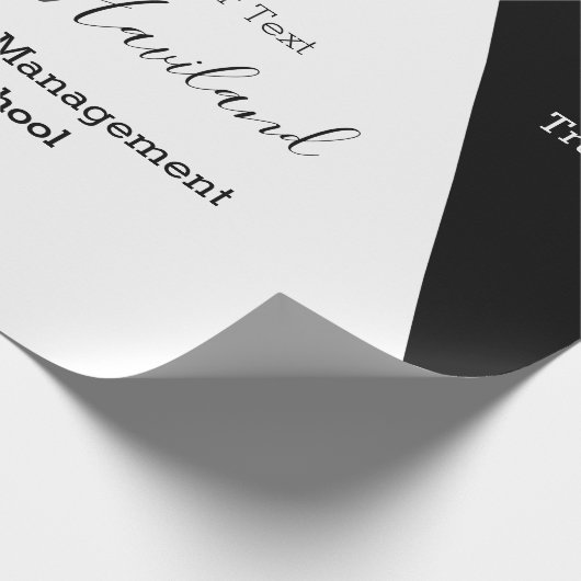 Afstuderen Gift Wrap Lila en White HAMbyWG Cadeaupapier (Hoek)