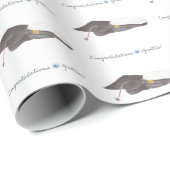 Afstuderen Gift Wrap voor Zweeds-Amerikaanse stude Cadeaupapier (Rol Hoek)