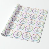 Afstuderen Gift Wrap Waterverven HAMbyWG Cadeaupapier (Uitgerold)