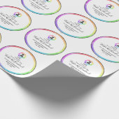 Afstuderen Gift Wrap Waterverven HAMbyWG Cadeaupapier (Hoek)