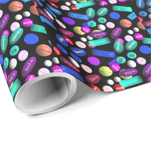 Afstuderen Gift Wrapping Paper Pills 3 Cadeaupapier (Rol Hoek)