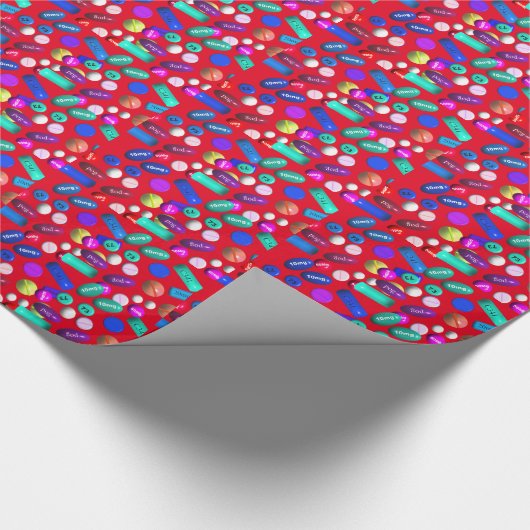 Afstuderen Gift Wrapping Paper Pills 5 Cadeaupapier (Hoek)