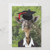 Afstuderen Giraffe Red Tassel Kaart (Voorkant)