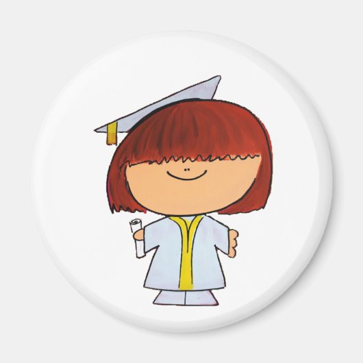 Afstuderen Girl Magneet (Voorkant)