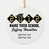 Afstuderen Girl - See Back - SRF Keramisch Ornament (Voorkant)