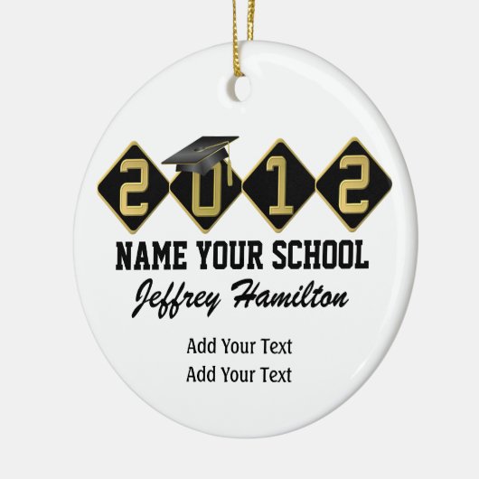 Afstuderen Girl - See Back - SRF Keramisch Ornament (Links)