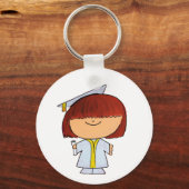 Afstuderen Girl Sleutelhanger (Voorkant)