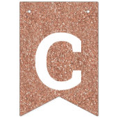 Afstuderen Glam Roos Gold Creëer Vlaggetjes (Tweede vlag)