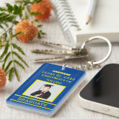 Afstuderen Gleam: Succes herdenken in elke sleutel Sleutelhanger (Voorkant Rechts)