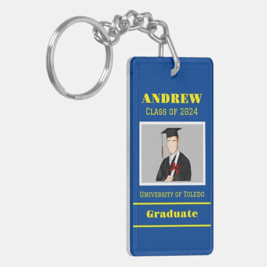 Afstuderen Gleam ter ere van het succes in elke sl Sleutelhanger (Voorkant Links)