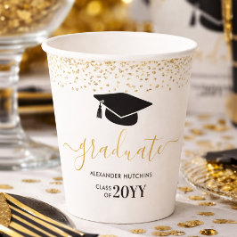 Afstuderen Glitter Confetti Graduation Party Papieren Bekers