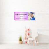 afstuderen Glitter Paars 2023 Spandoek (Insitu)
