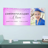 afstuderen Glitter Paars 2023 Spandoek (Beurs)