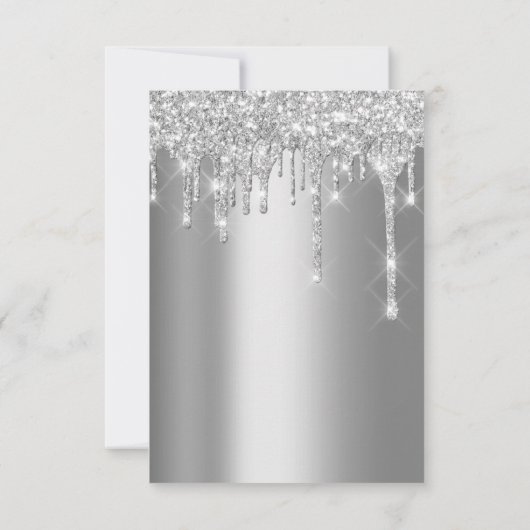 Afstuderen Glitter Silver Grey Drids Cup Kaart (Achterkant)