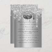 Afstuderen Glitter Silver Grey Drids Cup Kaart (Voorkant / Achterkant)