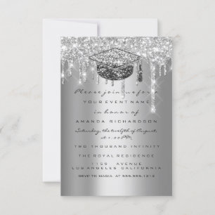 Afstuderen Glitter Silver Grey Drids Cup Kaart