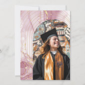 Afstuderen Glitter Waterverf Calligraphy Kaart (Achterkant)