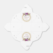 Afstuderen Glitter Waterverf Flower Gold Confetti Bedankdoosjes (Uitgevouwen)