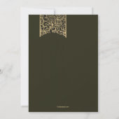 Afstuderen Glitz Fotouitnodiging Kaart (Achterkant)