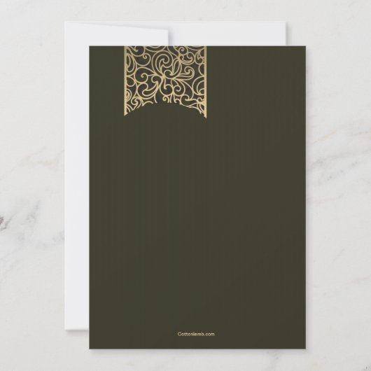 Afstuderen Glitz Fotouitnodiging Kaart (Achterkant)