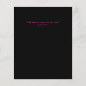 Afstuderen Glow Party Invitación Fiesta de Neón (Achterkant)