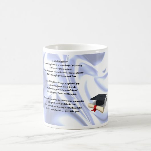 Afstuderen goddochter gedicht mok (Center)