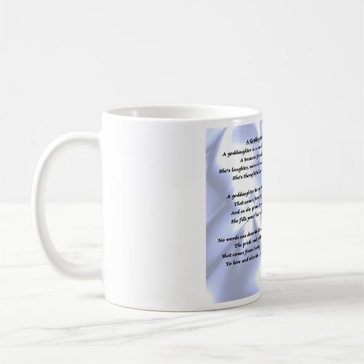 Afstuderen goddochter gedicht mok (Links)